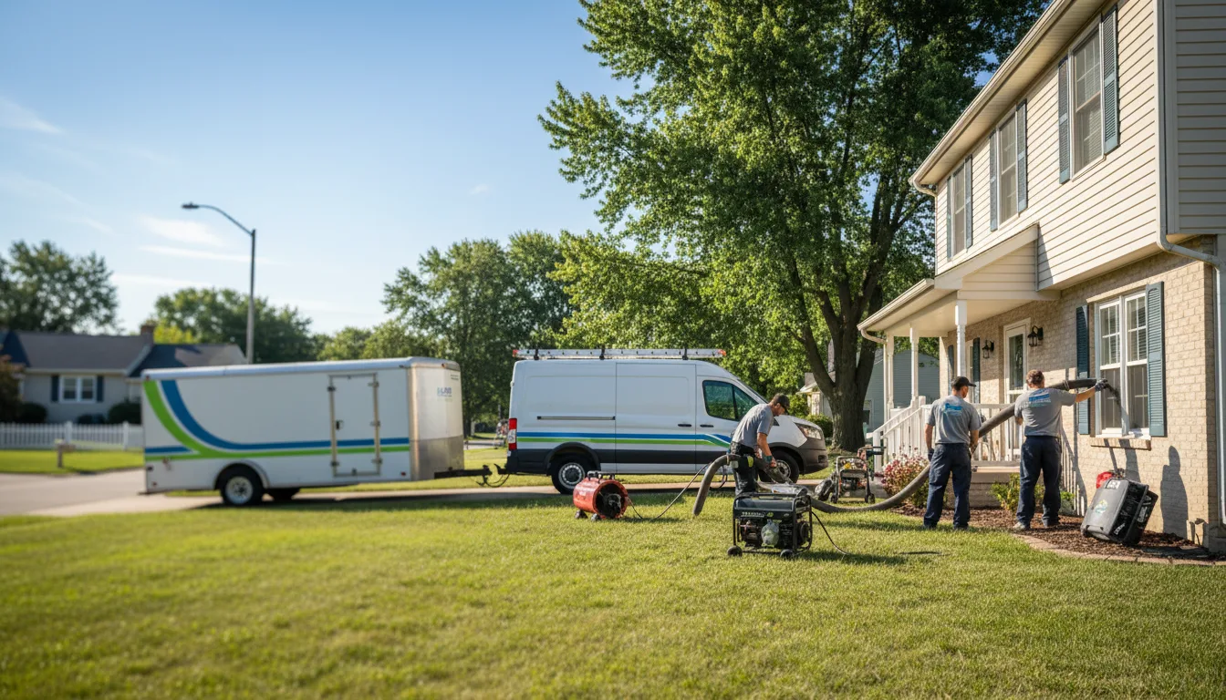 Flooded Basement Restoration And Cleanup With Repair in Winston, MO near me